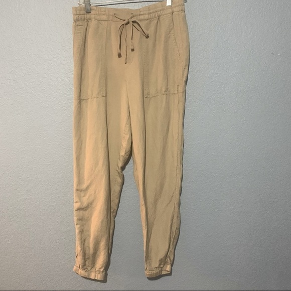 BLANK NYC Trooper Linen Drawstring Joggers Pants - Picture 1 of 8
